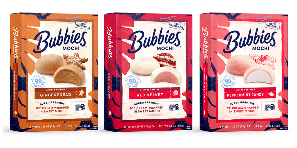 Bubbies Ice Cream Launches Limited-Edition Holiday Mochi Ice Cream ...
